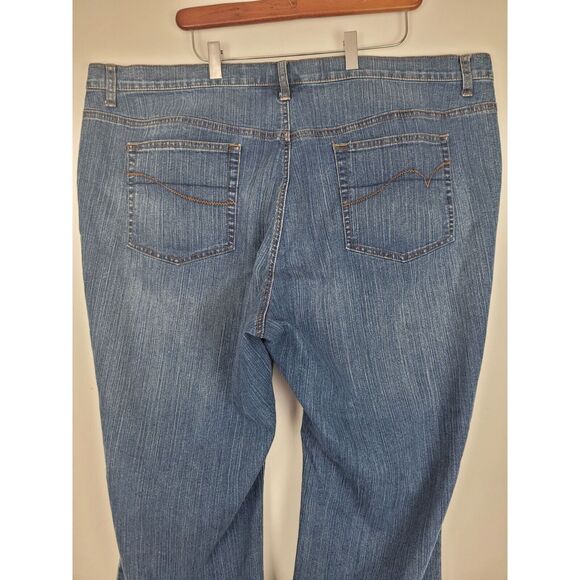 Venezia Jeans 28 Petite Womens Plus Size Medium Wash High Rise Flare - Picture 6 of 7